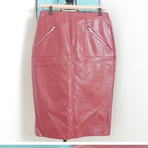 ZARA SKIRT PRETEND LEATHER